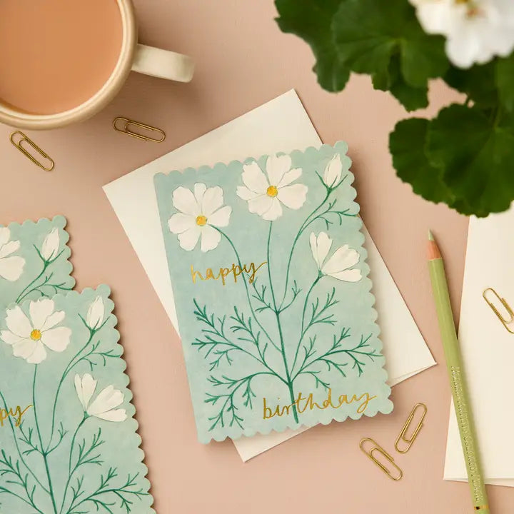 Cosmos Happy Birthday Card