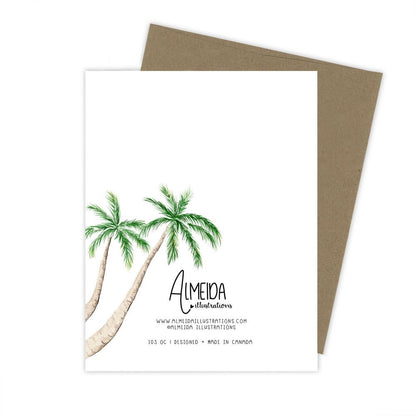 Tropical Boho Beach Days Everyday Greeting Card