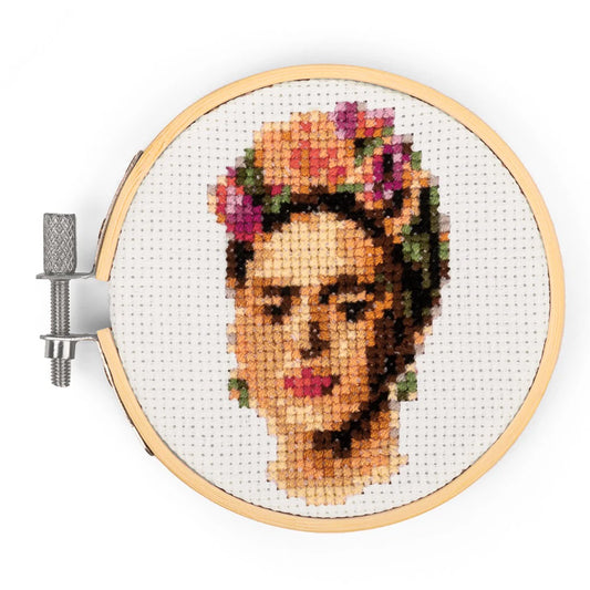 Mini Cross Stitch Embroidery Kit Frida