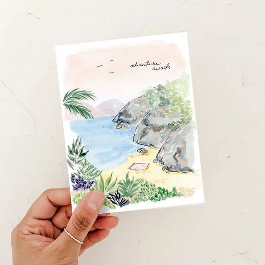 Adventure Awaits Anniversary Love Greeting Card