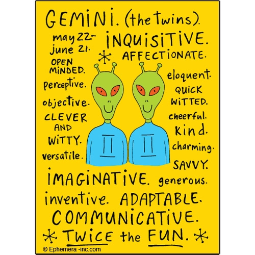 Zodiac Magnet Nice Gemini