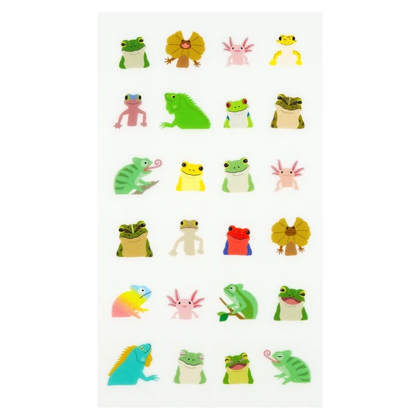 Animal Die-cut Sticker Reptiles and Amphibians