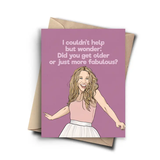 Sex and the City Carrie Bradshaw Birthday Card