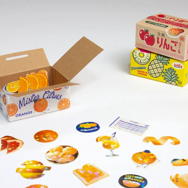 Decoration Haco Stickers Orange