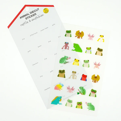 Animal Die-cut Sticker Reptiles and Amphibians