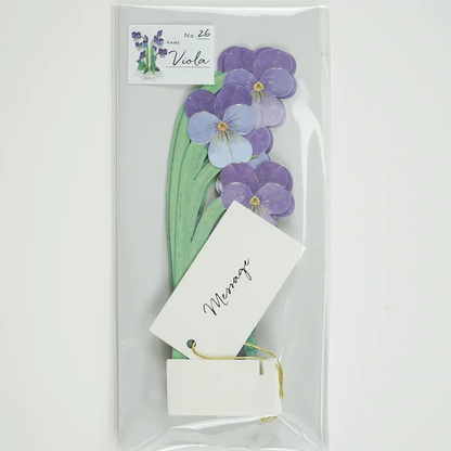 Pop-up 360 Mini Blooming Card Viola