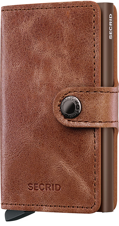 Miniwallet Vintage Cognac Brown