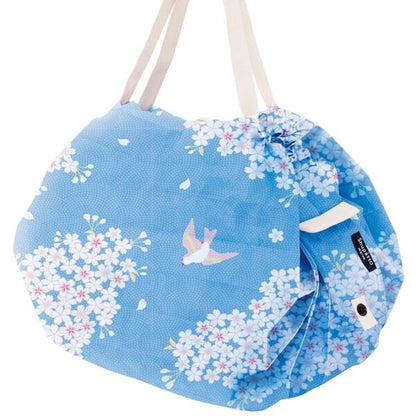 Shupatto Japan Collection Medium Hana Ni Tori Reusable Bag