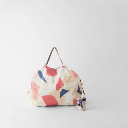 Shupatto Compact Reusable Bag Medium Hagire Fabric Scraps