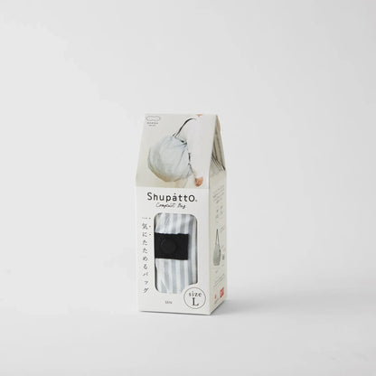 Shupatto Compact Reusable Bag Large Sen Stripe