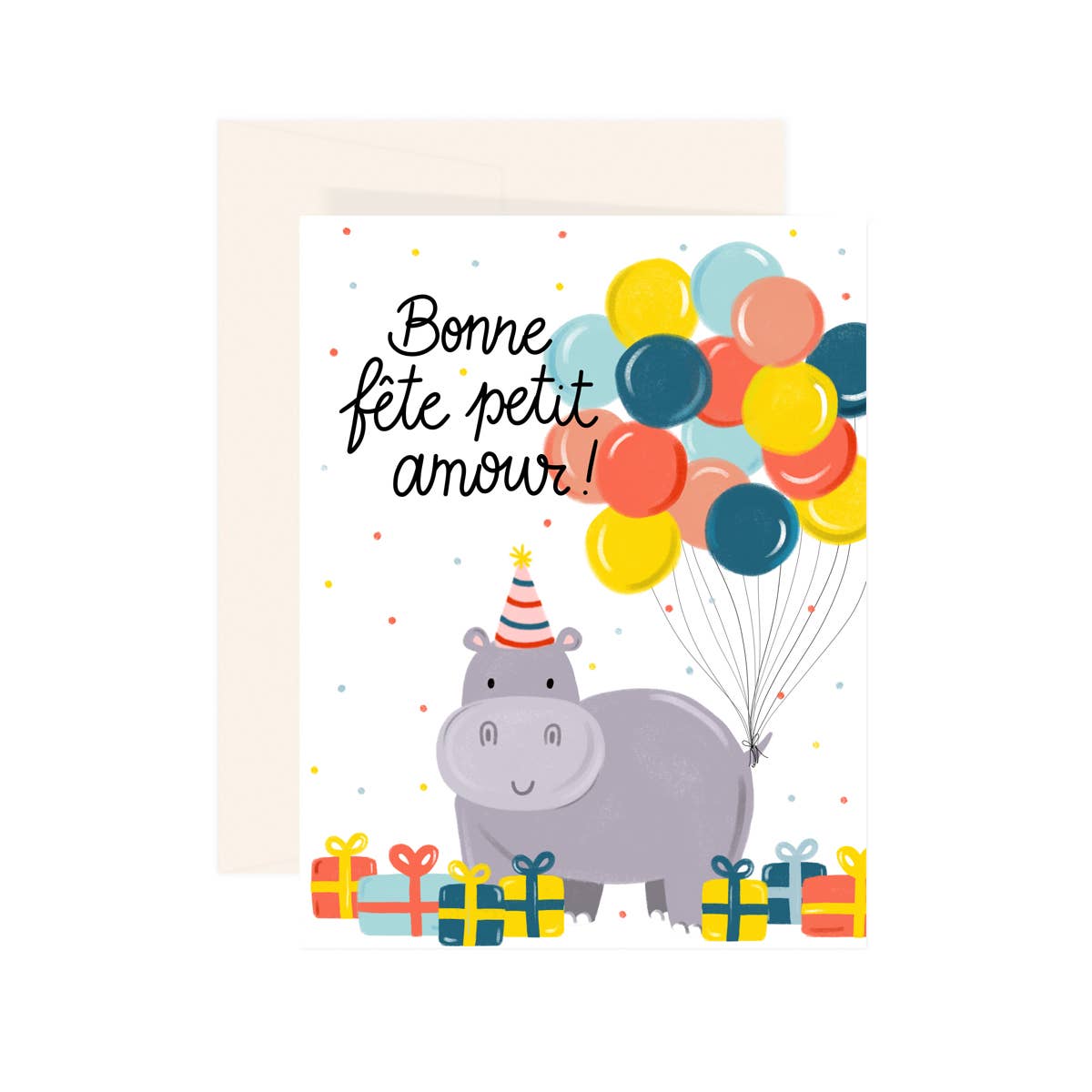 Bonne Fete Petit Amour Hippo Card