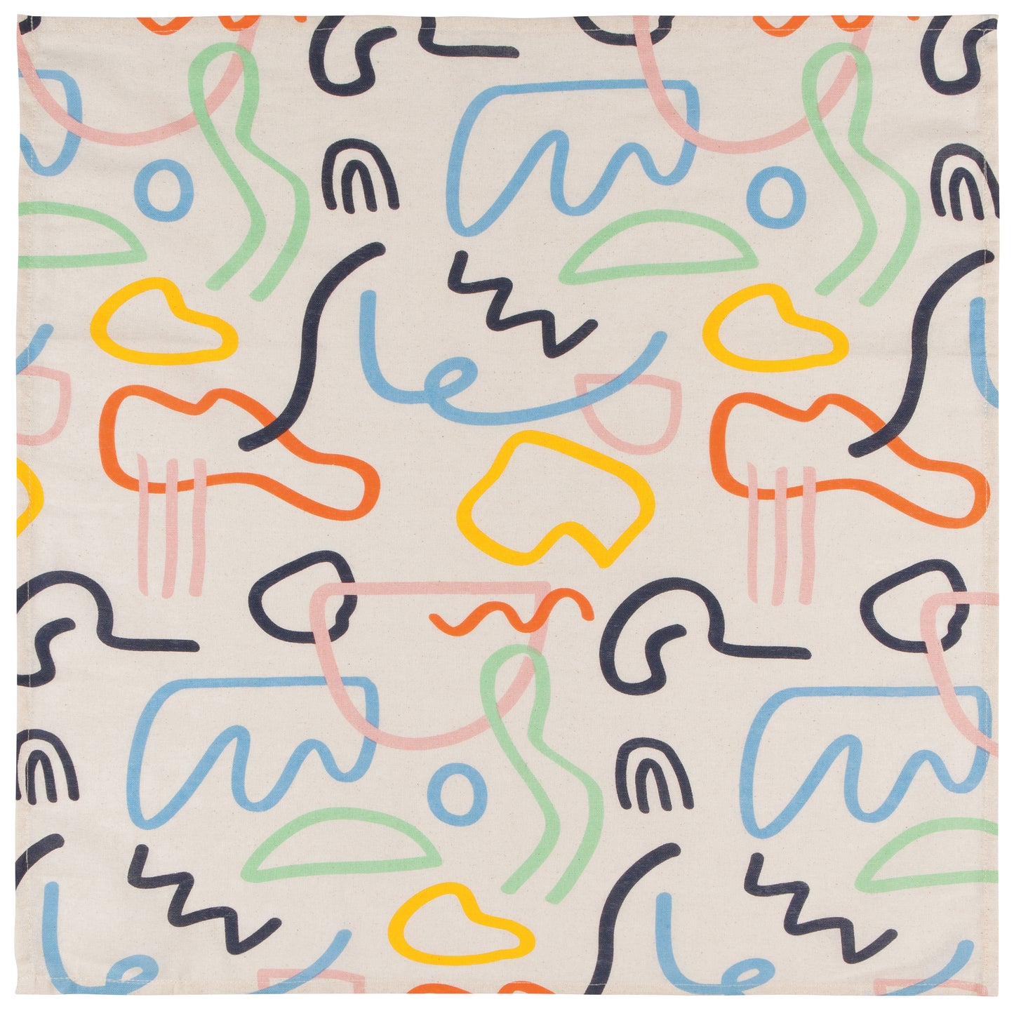 Tea Towel Floursack Set Of 2 Doodle