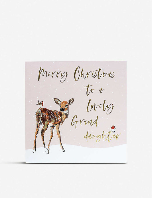 Granddaughter Merry Christmas Card