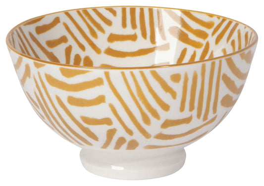 4" Stamped Ochre Lines