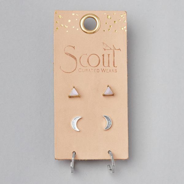 Ella Stud Trio Silver