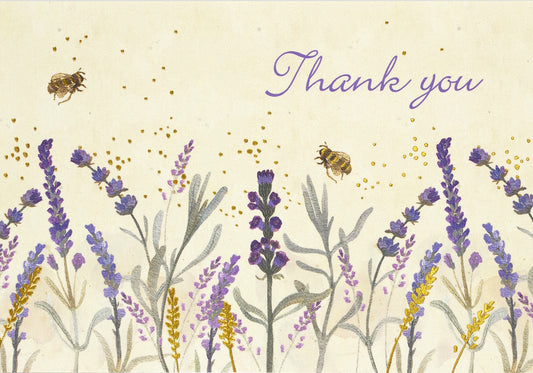 Lavender & Honey Thank You Boxed Cards