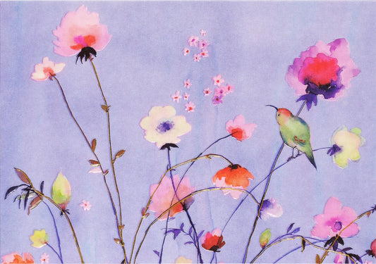 Lavender Wildflowers Blank Boxed Cards