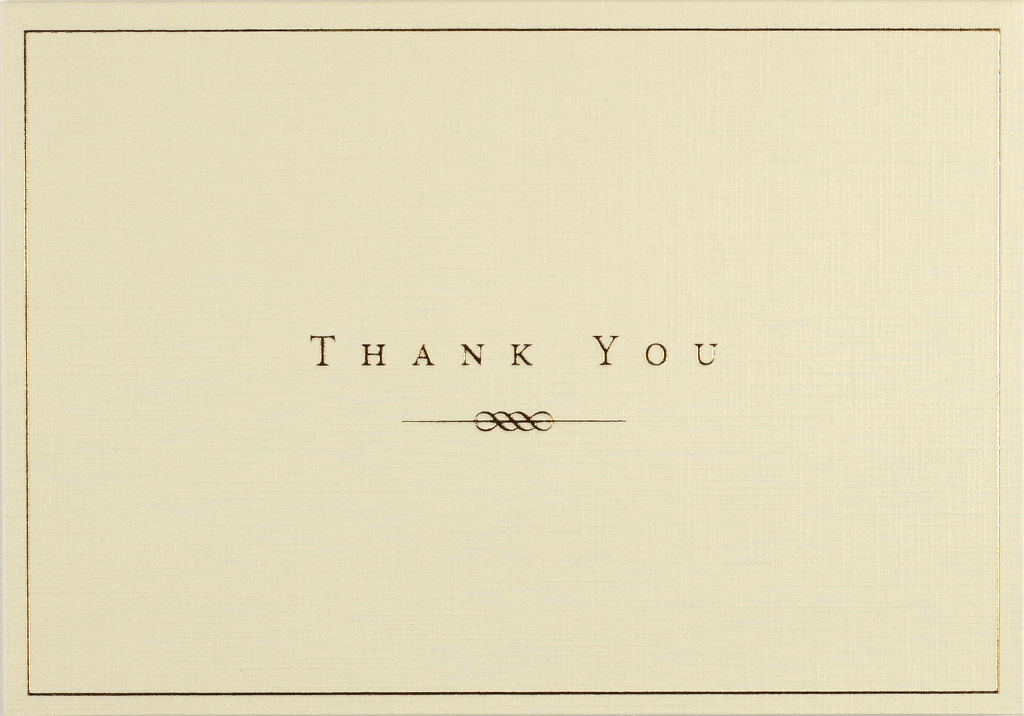 Gold & Cream Thank You Boxed Note Cards