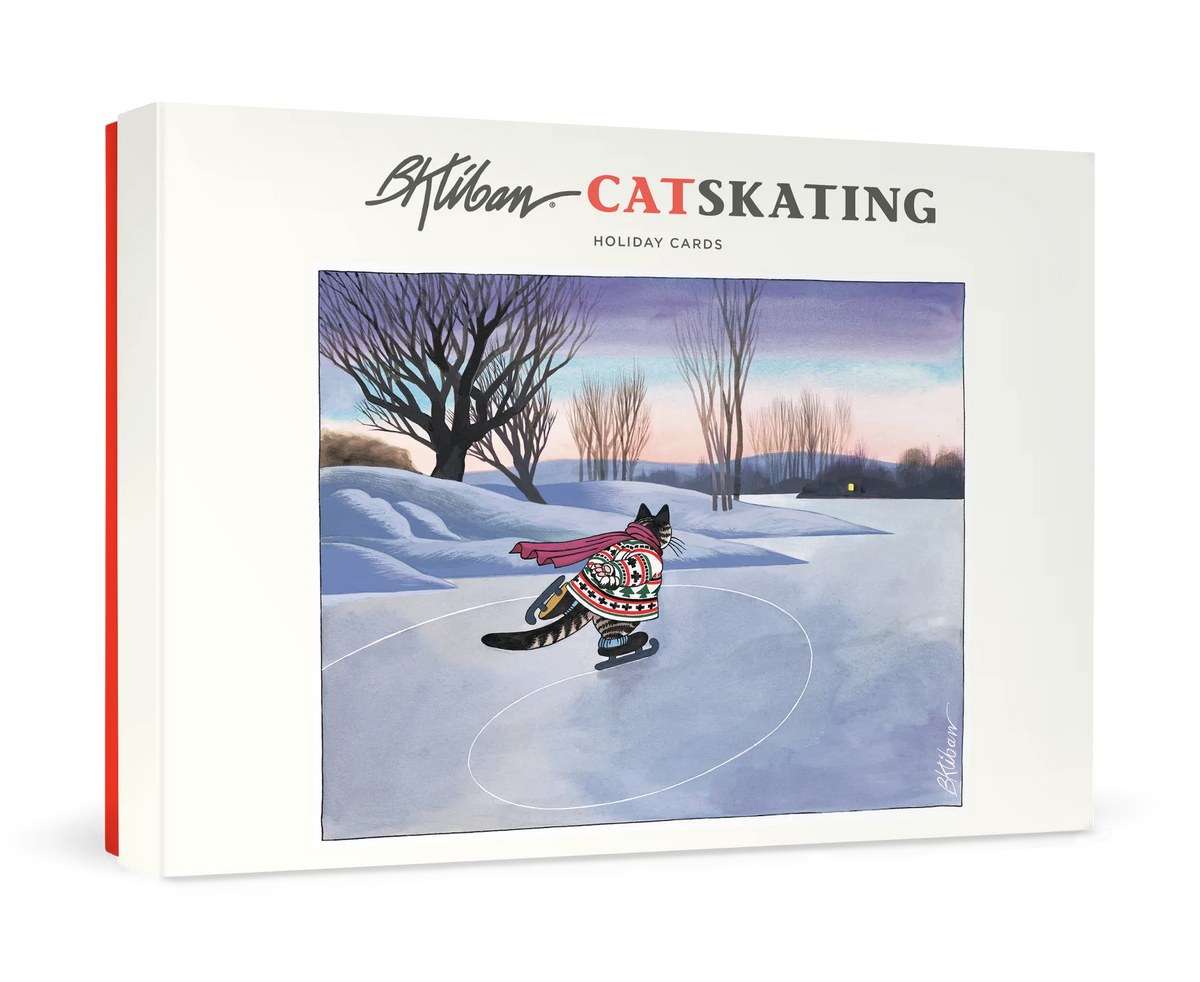 B. Kliban Cat Skating Holiday Cards