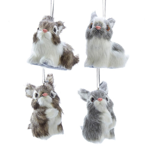 Furry Bunny Ornament