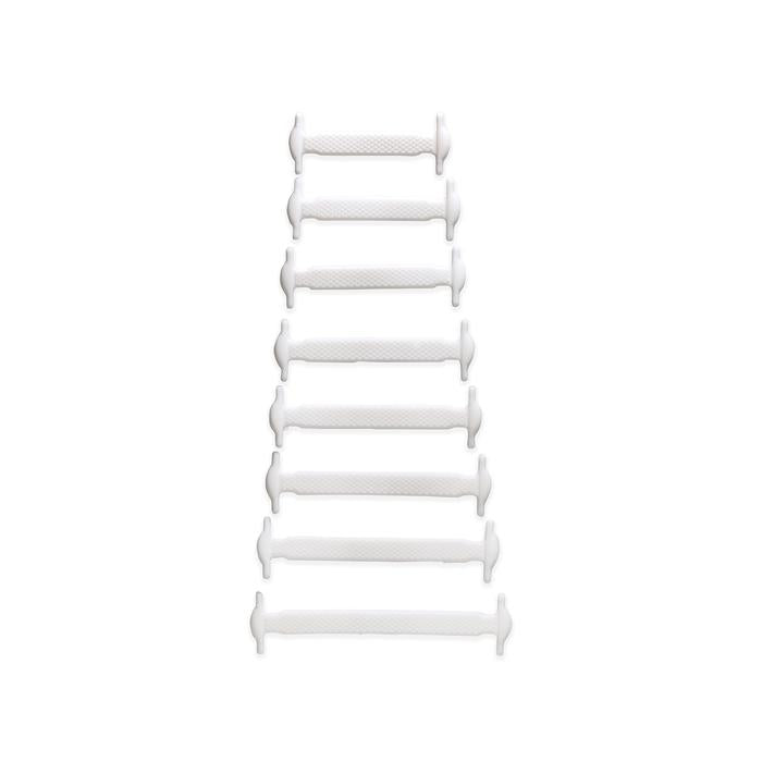 White No Tie Shoe Bands
