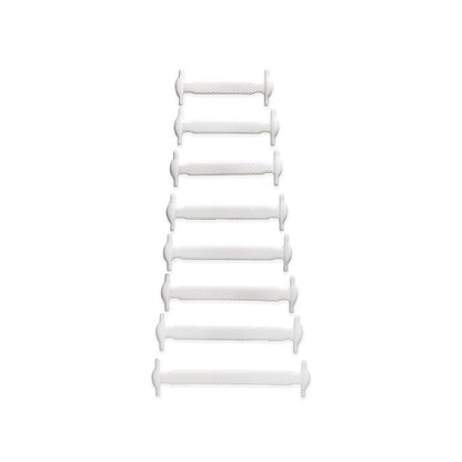 White No Tie Shoe Bands