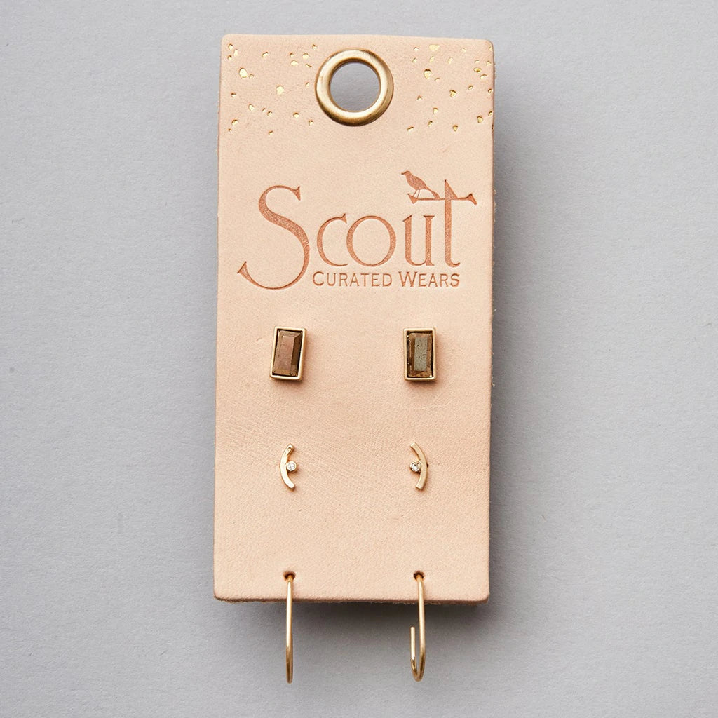 Courtney Stud Trio Gold