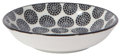 Bits and Dots Black and White Pinch Bowls Set of 6
