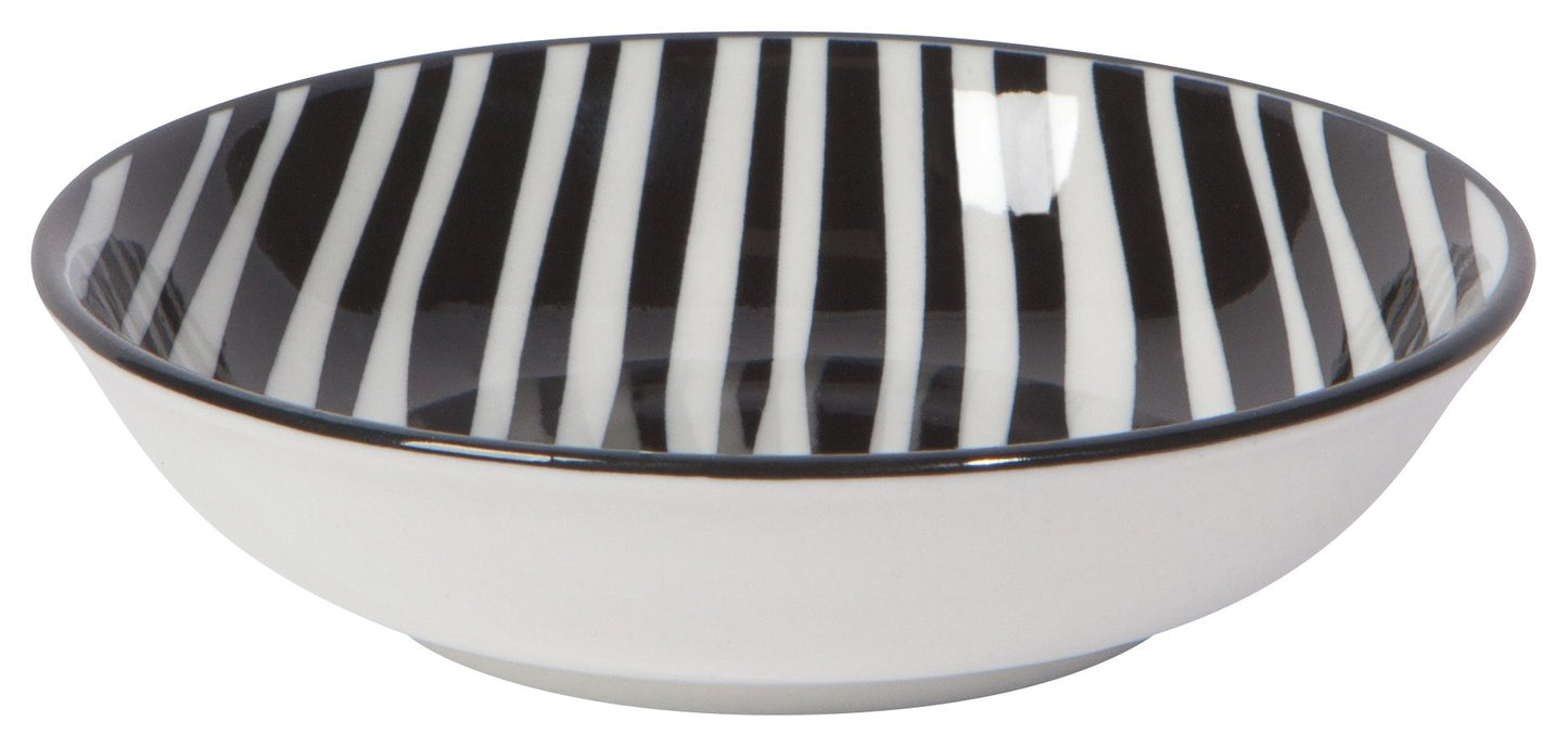 Bits and Dots Black and White Pinch Bowls Set of 6