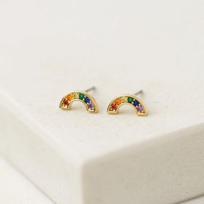 Riot Stud Earrings Gold