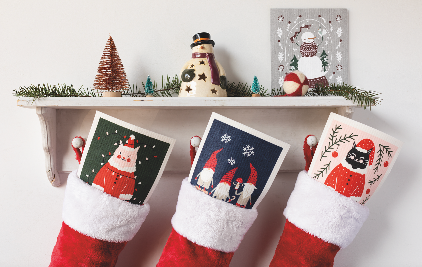 Swedish Dishcloth Santa Paws