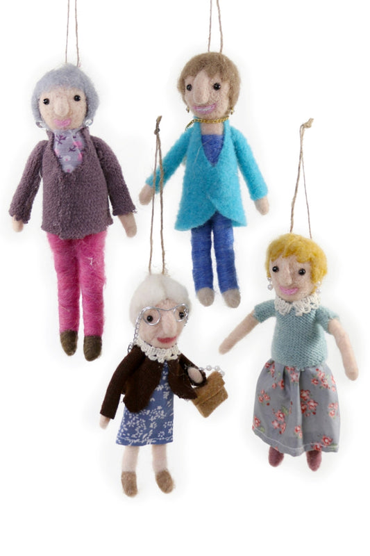 F90 - Felt Golden Girls Ornament