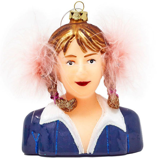 Britney Spears Glass Ornament