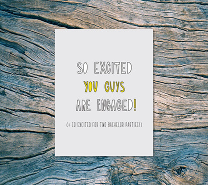 Engaged Guys Card