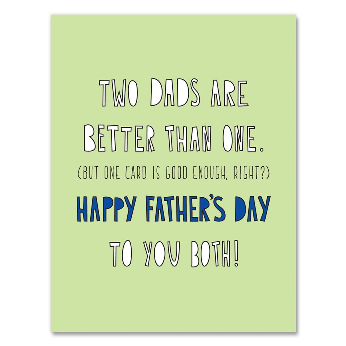 Two Dads One Card