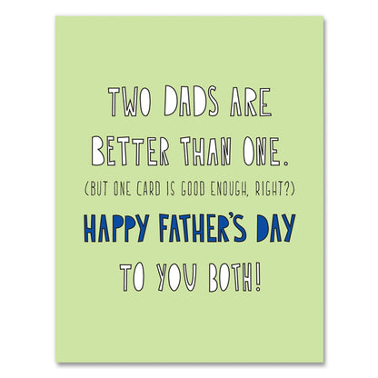 Two Dads One Card