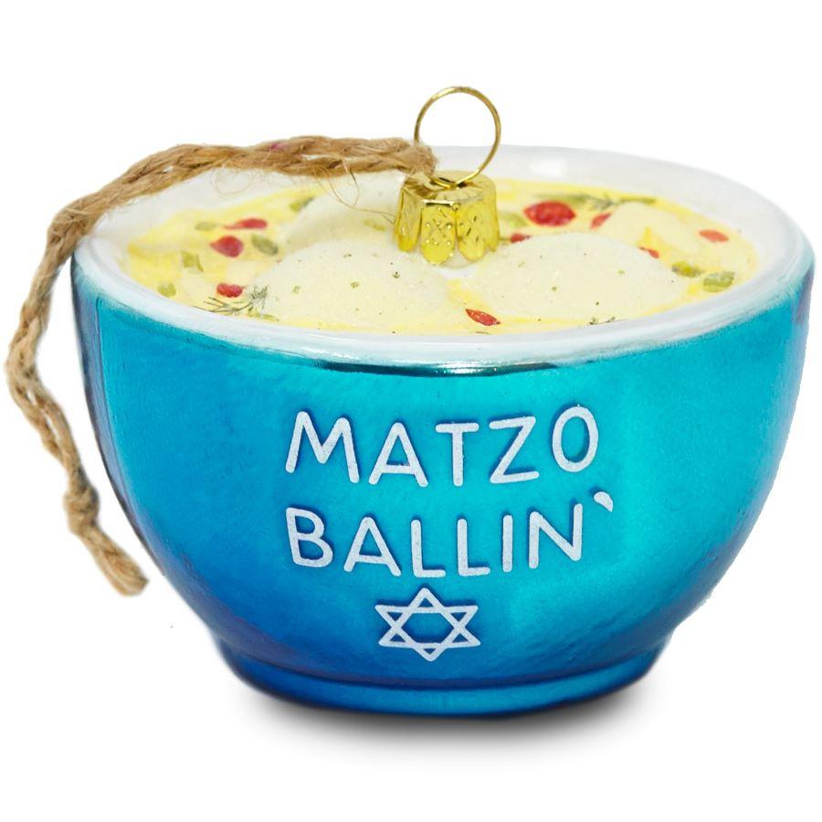 Matzo Ballin Glass Ornament
