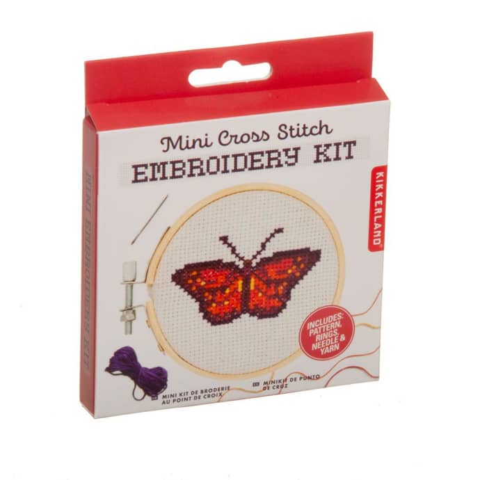 Mini Cross Stitch Embroidery Kit Butterfly