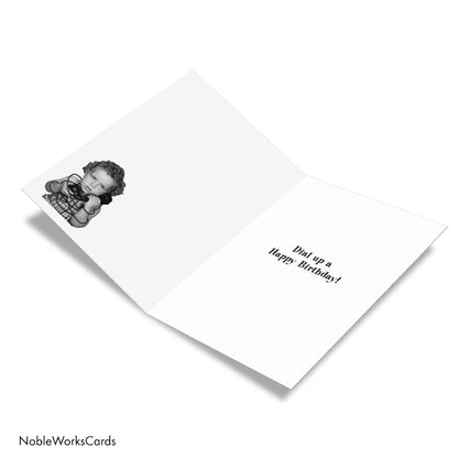 Telephone Cord Birthday Card
