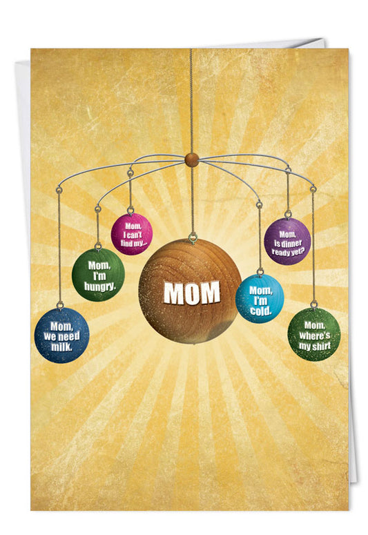 Where Is Mom Mother's Day Card