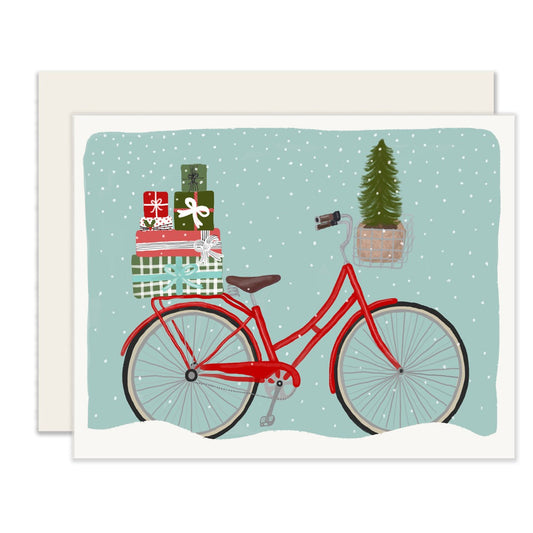 Holiday Bicycle Christmas Card
